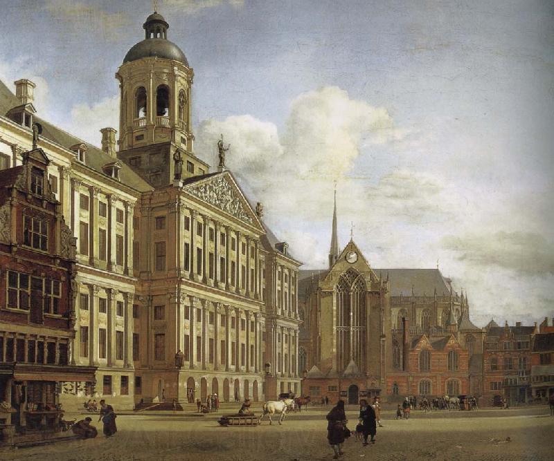 Jan van der Heyden City Hall and Plaza France oil painting art